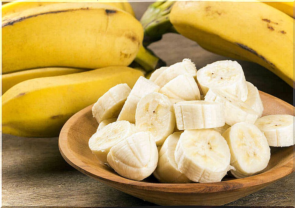 chopped banana