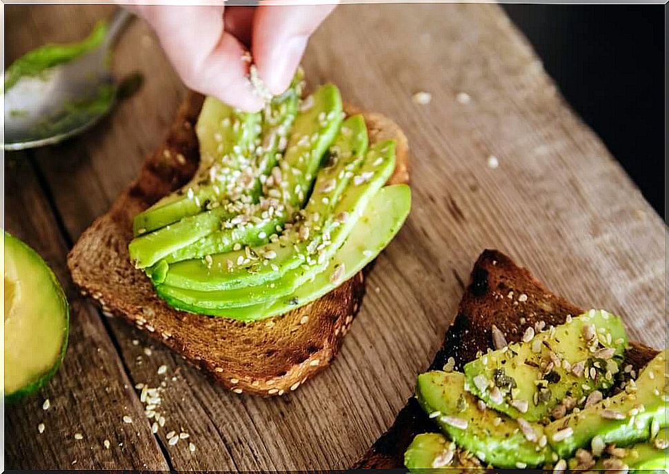 toast with avocado