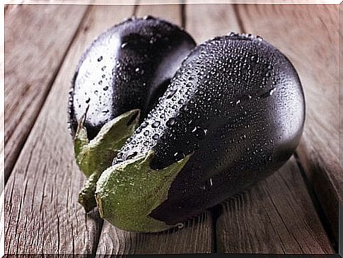 Eggplant stuffed with vegetables and vinaigrette