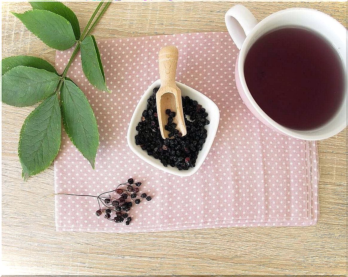 Preparation of elderberry syrup 