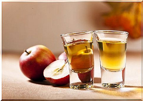 Apple vinegar to fight flatulence