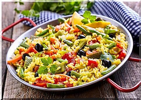 Low Calorie Vegetarian Paella Recipe