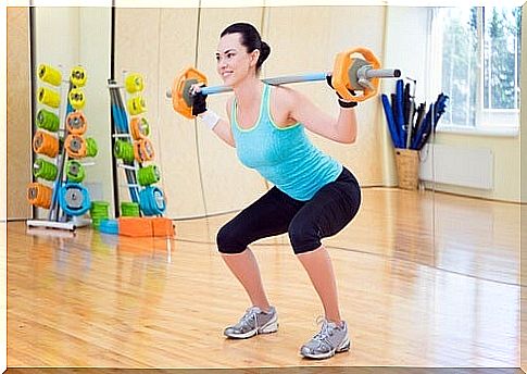 squat to harden glutes